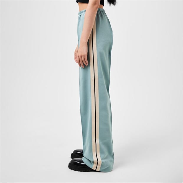 PALM ANGELS Loose Fit Track Pants Women Light Blue 4003 Flannels