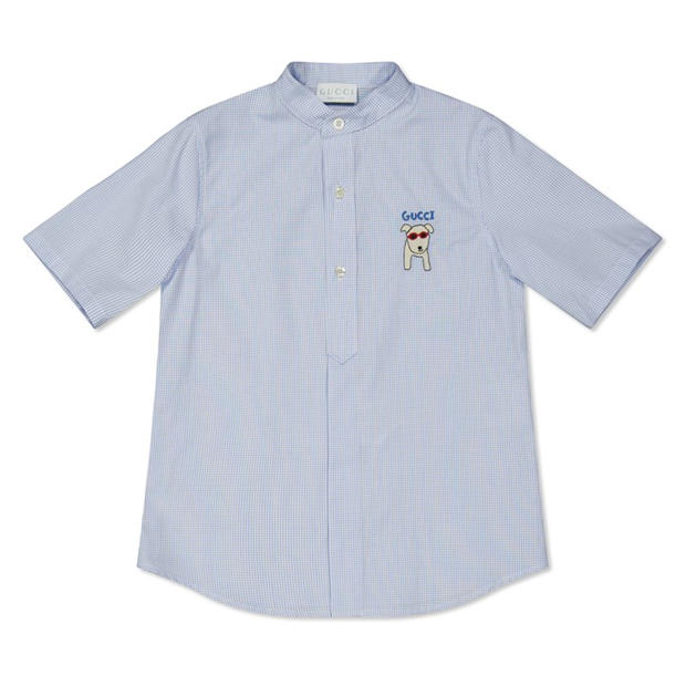 GUCCI Embroidered Short Sleeve Shirt Juniors,Specials : American Fashion Style Bags On Sale
