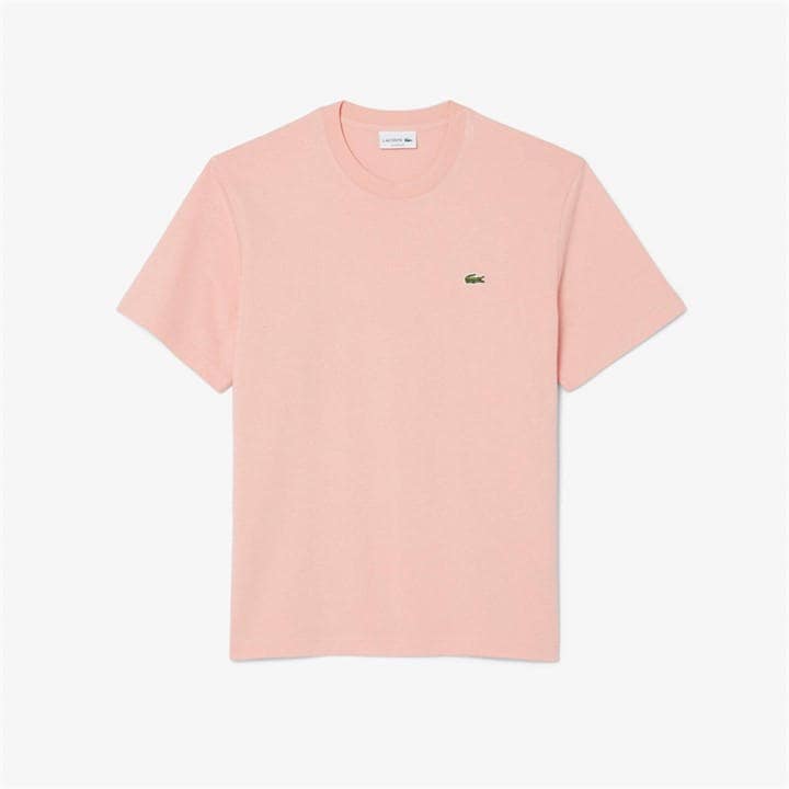 Lacoste Men's Pink Regular Fit Small Logo T-Shirt - XL