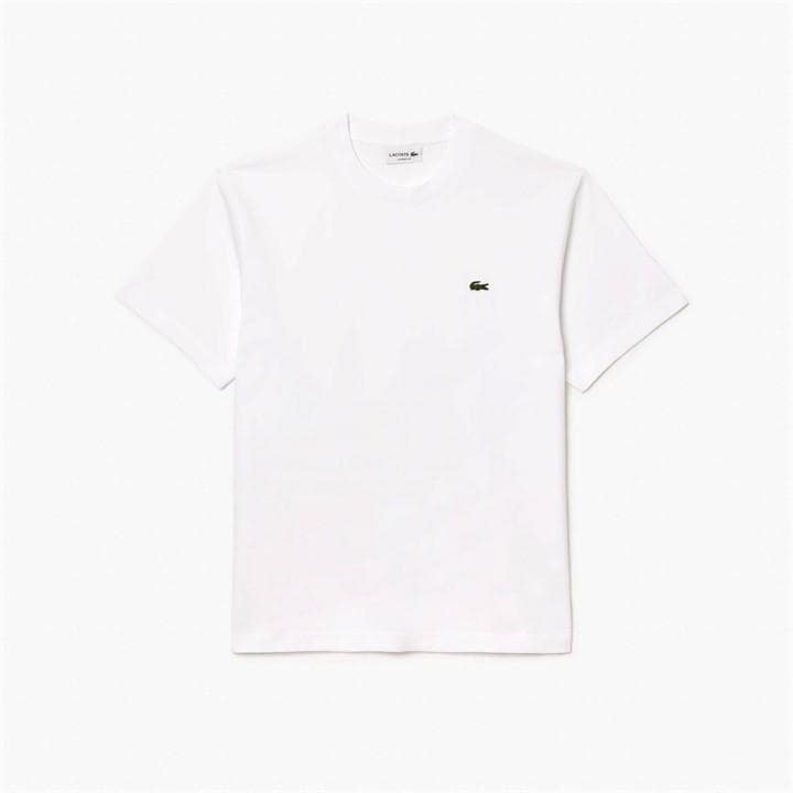 Lacoste Men's White Regular Fit Small Logo T-Shirt
