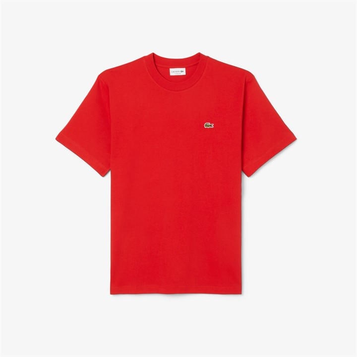 Lacoste Men's Red Regular Fit Small Logo T-Shirt - Size 3XL
