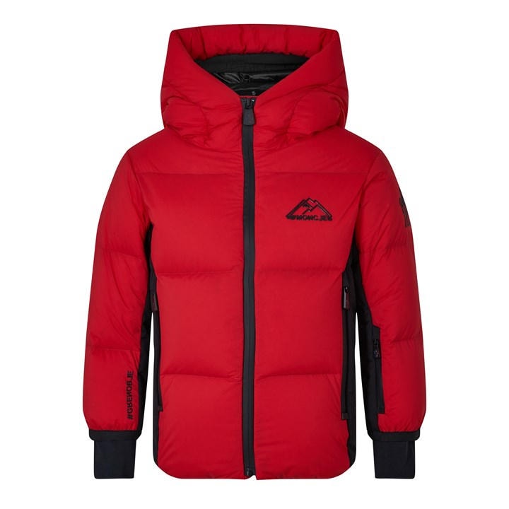 Moncler Boys Red Pramint Puffer Jacket Juniors