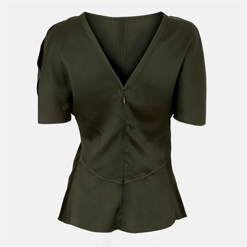 VICTORIA BECKHAM - Women's Tailored Short Sleeve Blouse