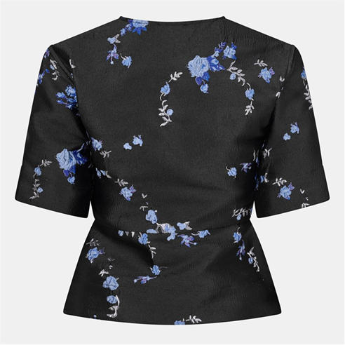 GANNI - Women's Short Sleeve Blouse
