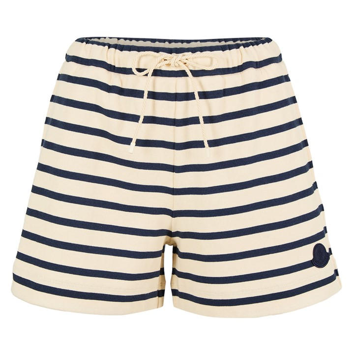 Moncler Women's White Fleece Jogger Shorts
