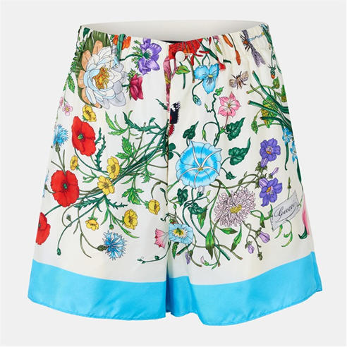 GUCCI - Women's Woven Tailored Tracksuit Shorts