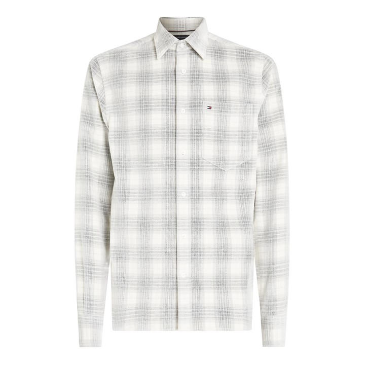 Tommy Hilfiger CORDUROY CHECK RF SHIRT – Cream
