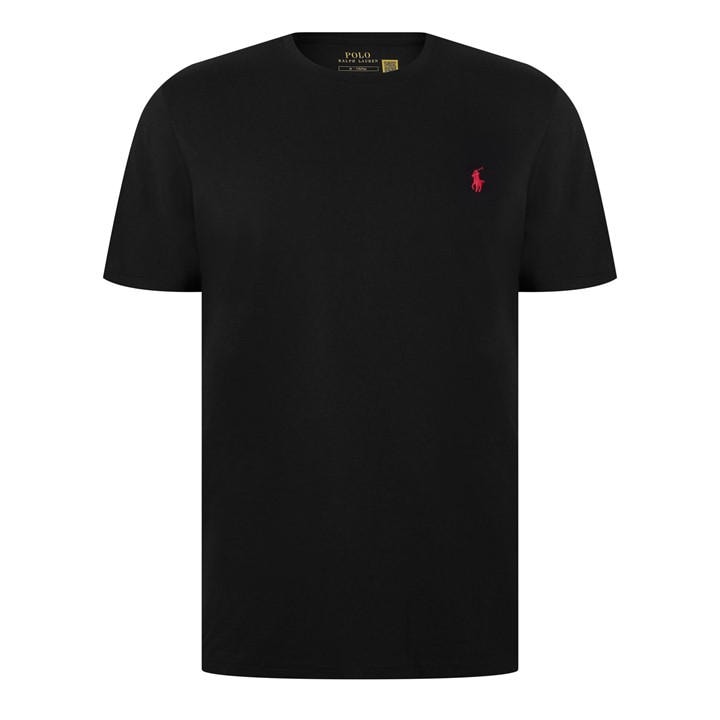 Polo Ralph Lauren Men's Black Regular Fit Custom T-Shirt - L