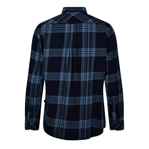 Boss - Men's Rickert M Orange Long Sleeve Patterned Shirt