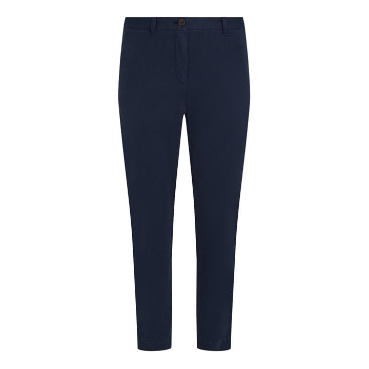 Tommy Hilfiger Women's Blue Co Stretch Gmd Slim Chino Size 8