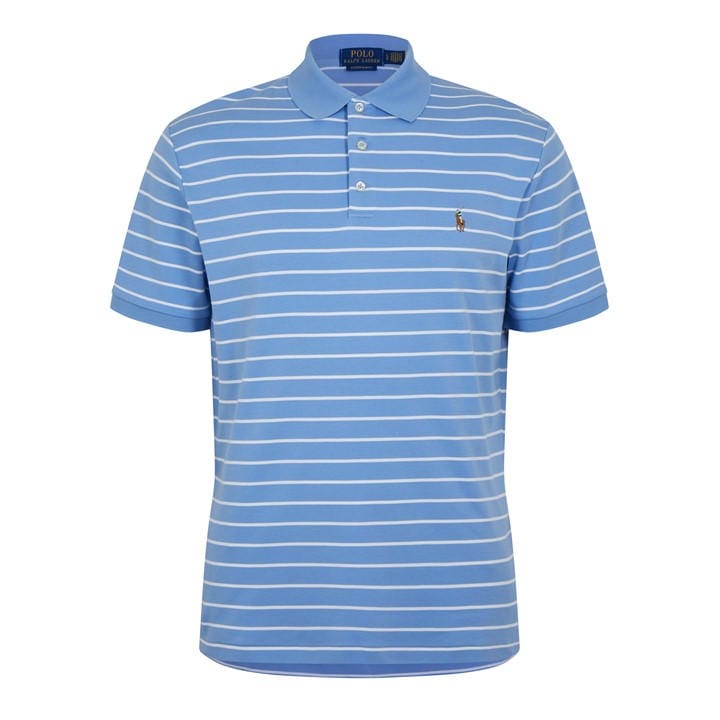 Polo Ralph Lauren Men's Blue Striped Polo Shirt - XL