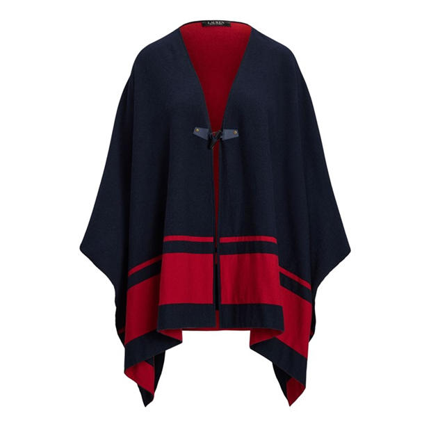 Lauren by Ralph Lauren Two-Tone Intarsia Poncho,New Products : American Fashion Style Bags On Sale