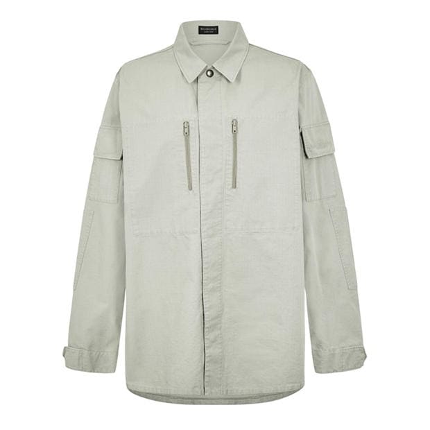 BALENCIAGA Military Long Sleeve Shirt,New Products : American Fashion Style Bags On Sale