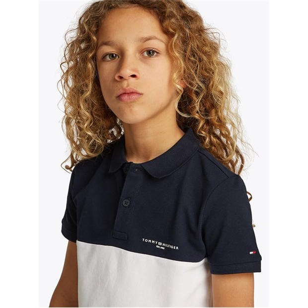 TOMMY HILFIGER Mini Corp Colourblock Polo Ss,New Products : American Fashion Style Bags On Sale