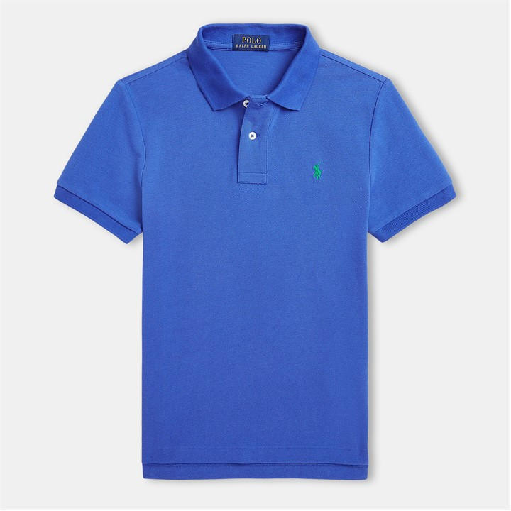 Polo Ralph Lauren Boys Blue Logo Polo Juniors