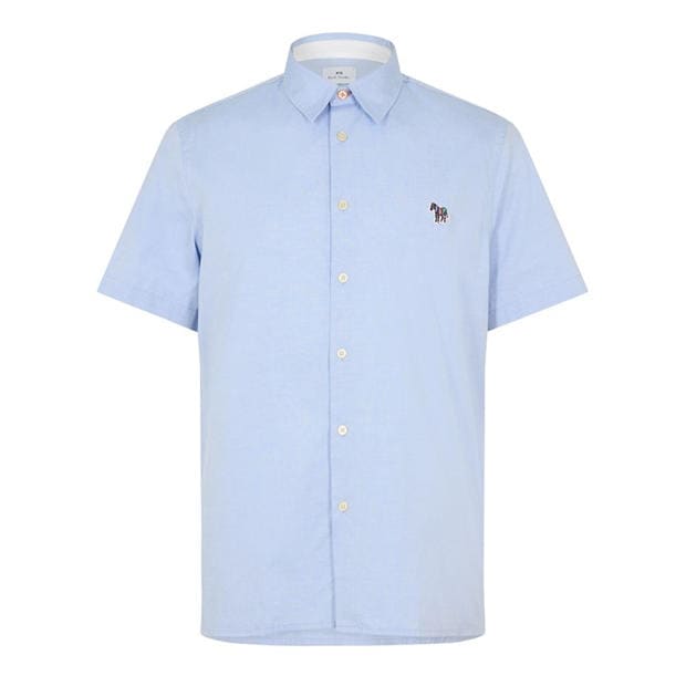 Blue 48 - PS Paul Smith - Men's Short-Sleeve Plain Shirt