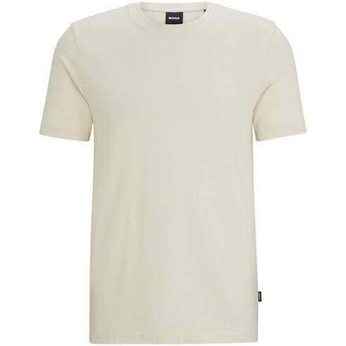 Boss - Men's Tiburt Bubble Structure Cotton Short Sleeve T-Shirt