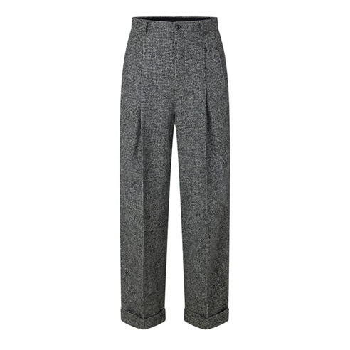 DOLCE AND GABBANA - Men's Birdseye Wool Suit Trousers
