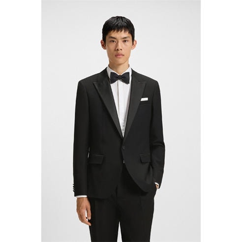 Hugo - Men's Wool Suit Trousers