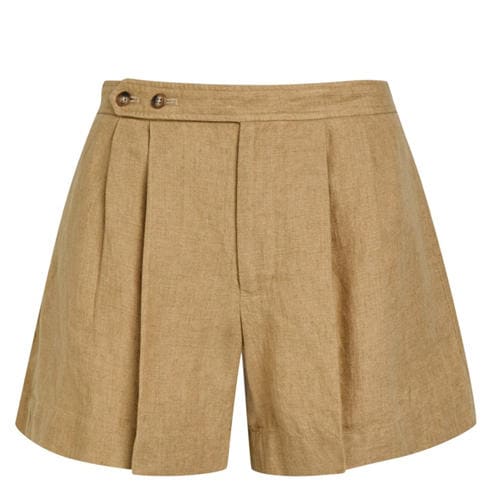Polo Ralph Lauren - Women's Linen High-Waisted Tailored Shorts