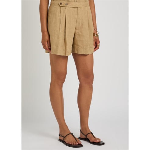 Polo Ralph Lauren - Women's Linen High-Waisted Tailored Shorts