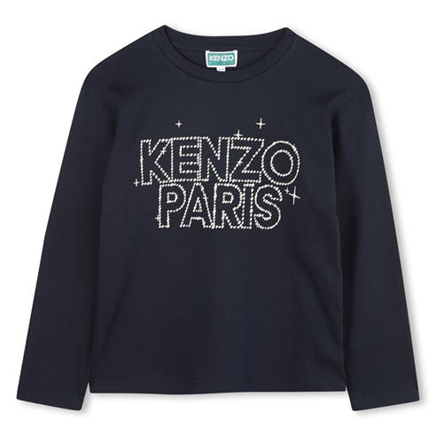KENZO - Kids' Embroidery Long-Sleeve T-Shirt