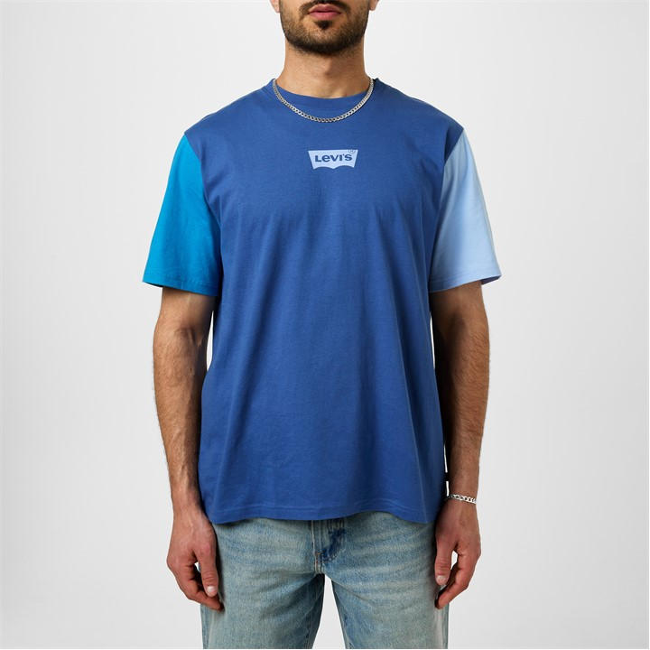 Levis Men's Blue Varsity Circle T-Shirt - 2XL