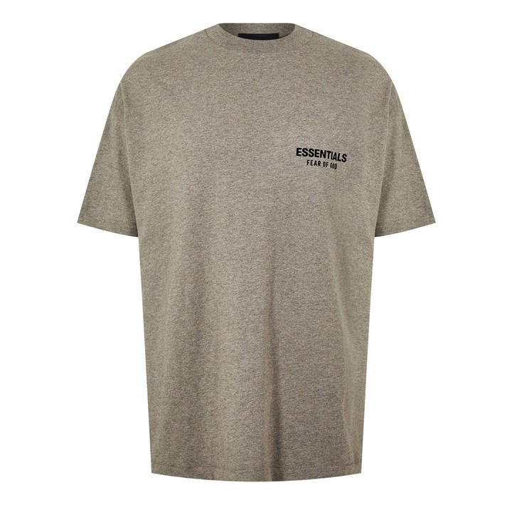 Essentials Back Logo T-shirt In Gray