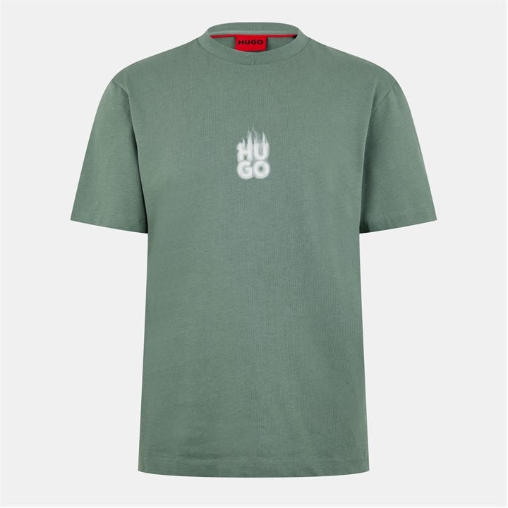 Hugo Men’s Dalsar Regular Fit T-Shirt – Green Hugo Men’s Dalsar Regular Fit T-Shirt – Green