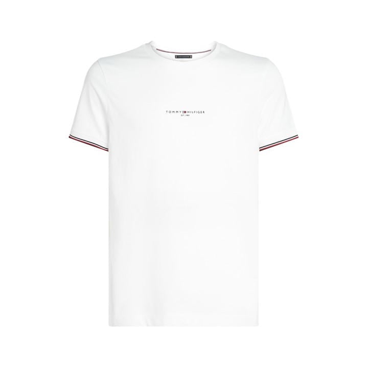 Tommy Hilfiger Logo Tipped T-Shirt – White