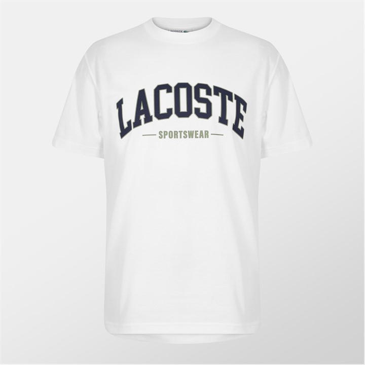 Lacoste Men's White Big Logo T-Shirt - M