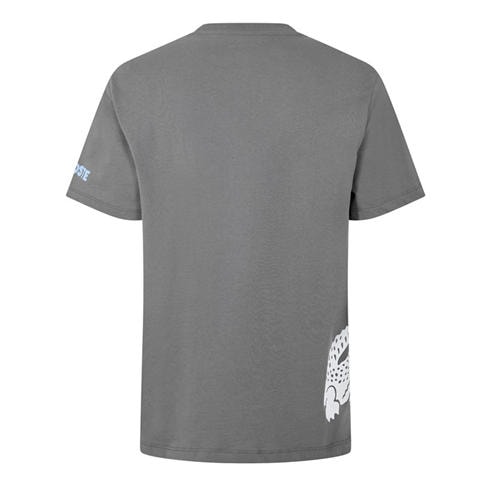 Lacoste - Men's Printed Cotton Lounge Short Sleeve Pyjama Top