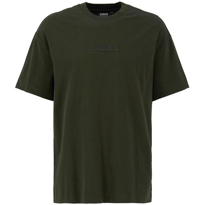 Barbour International Men's Green Oversized Collins T-Shirt Medium