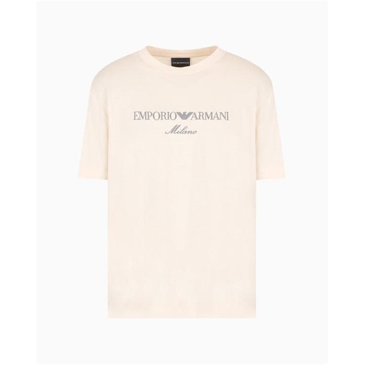 Emporio Armani Men's White T-Shirt Small
