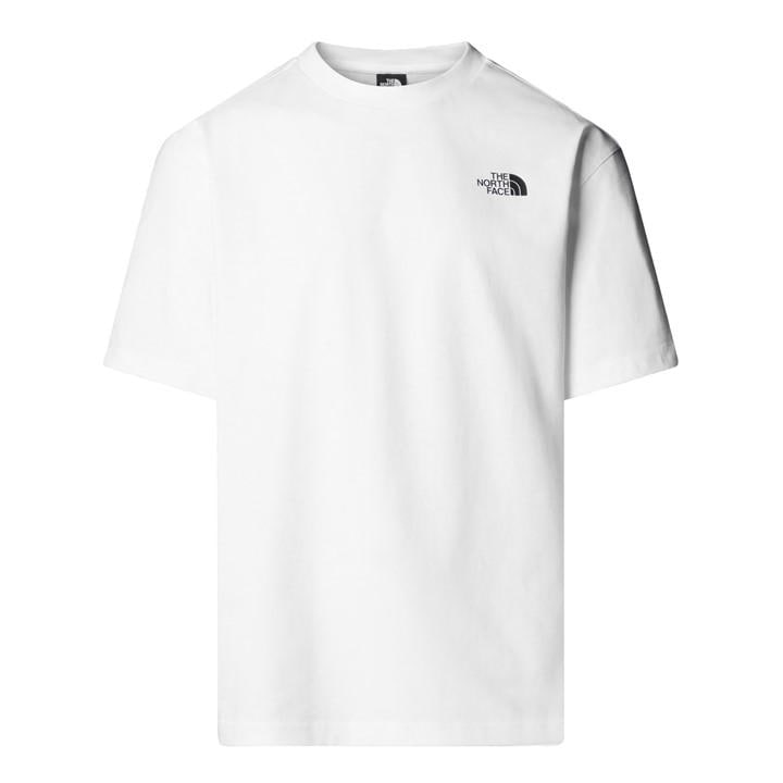 THE NORTH FACE Men’s Never Stop Exploring Short-Sleeve Oversized T-Shirt – White