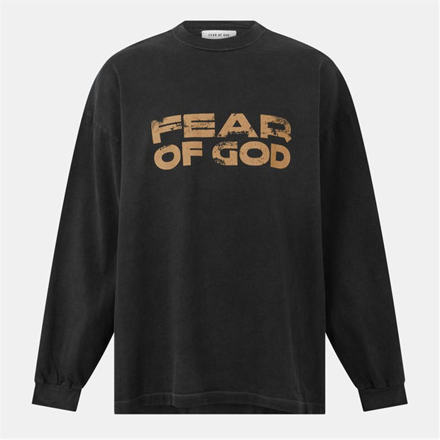 FEAR OF GOD | Men's Relaxed Fit Long Sleeve T-Shirt | Men | Black