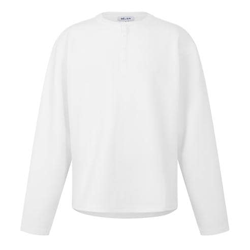 BELIER - Men's Waffle Cotton Long-Sleeve Henley T-Shirt