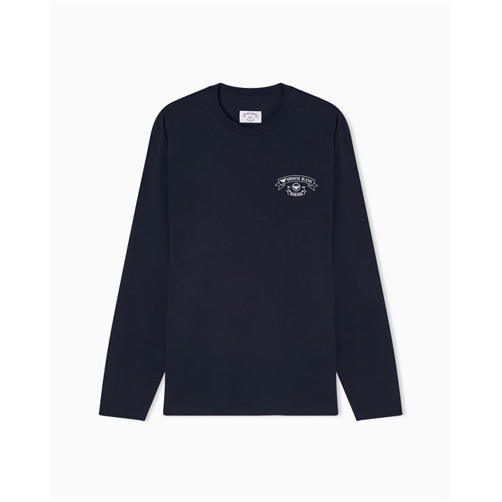 Emporio Armani Men's Blue Long Sleeve T-Shirt