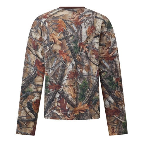 OFF WHITE - Men's Camo Waffle Long-Sleeve T-Shirt