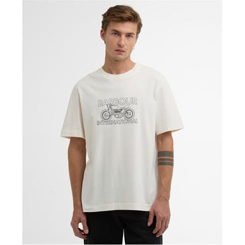 Barbour International - Mens Cowl Motorbike Graphic T-Shirt