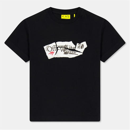 OFF WHITE - Unisex Kids' Paper Logo T-Shirt