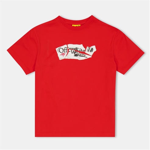 OFF WHITE - Unisex Kids' Paper Logo T-Shirt