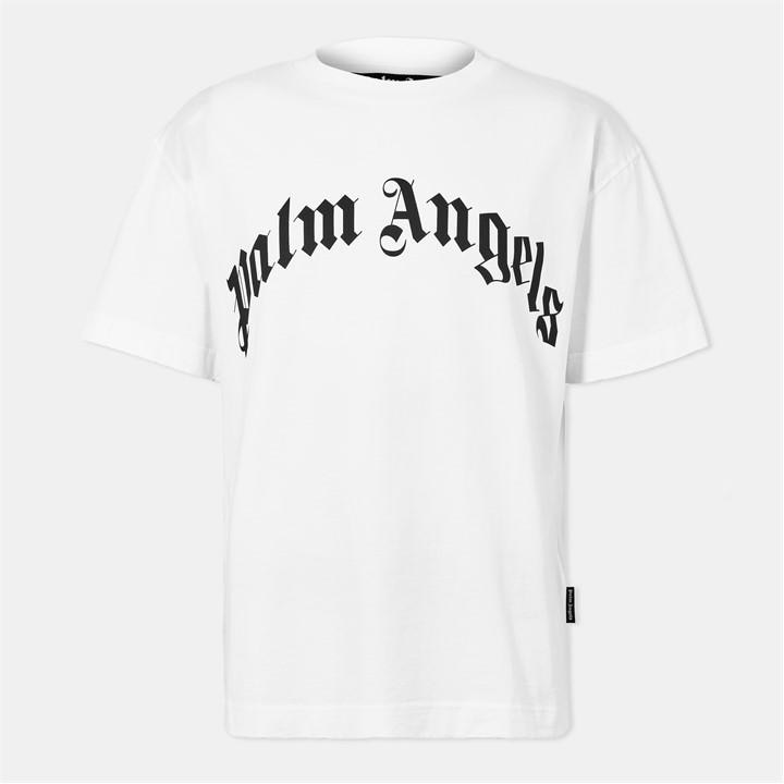 Palm Angels Men's White Oversized T-Shirt