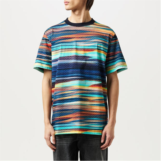 MISSONI Stripe Blur T-Shirt,Specials : American Fashion Style Bags On Sale
