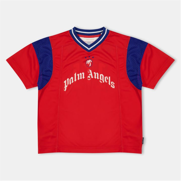Palm Angels Unisex Kids Red ' Regular Fit Team T-Shirt