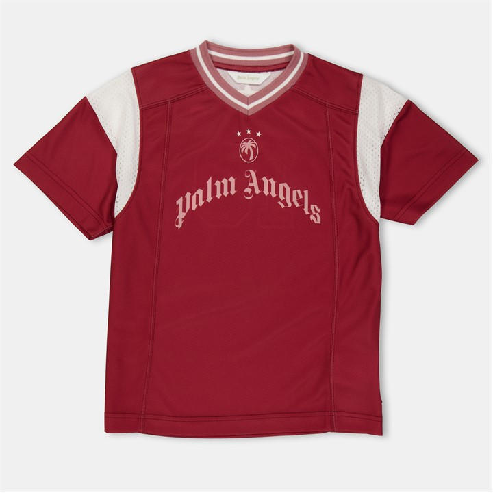Palm Angels Unisex Kids Red ' Regular Fit Team T-Shirt