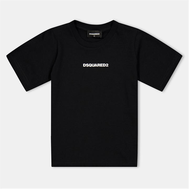 Dsquared2 Boys Black Dsq Logo Tee Jn54