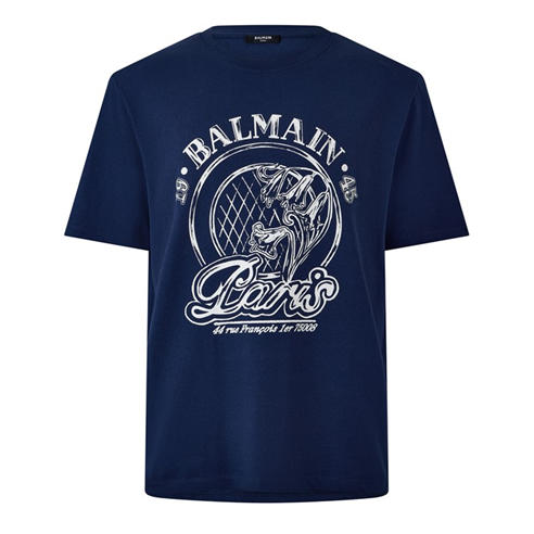 BALMAIN - Balmain Prnt Tee Sn64