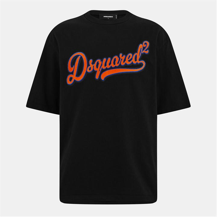 Dsquared2 Men's Black Dsq Script Tee Sn54 Small