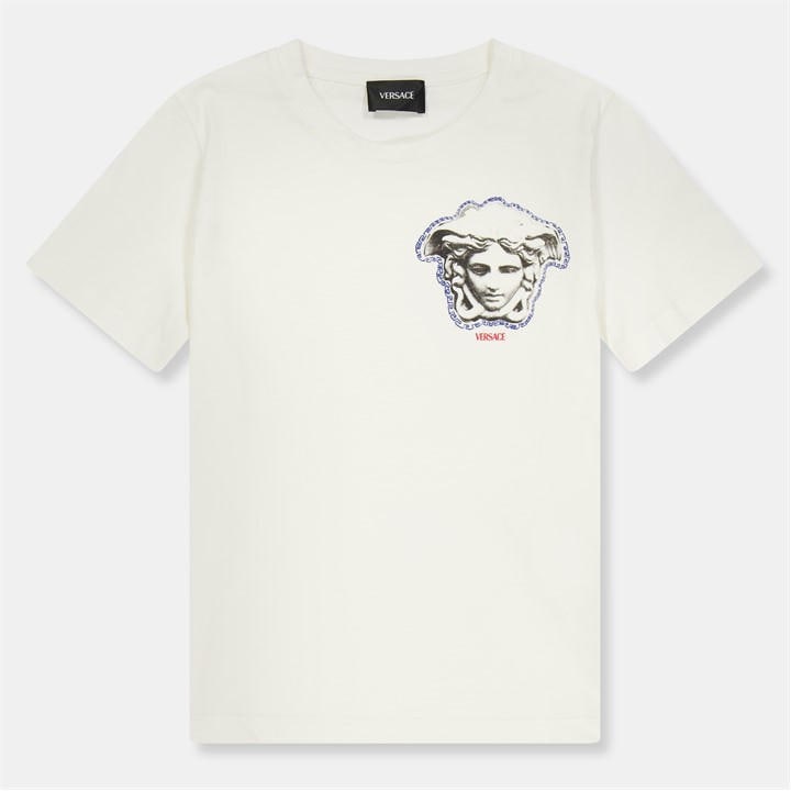 Versace Boys White Kids' Logo T-Shirt - 11 - 12 Years